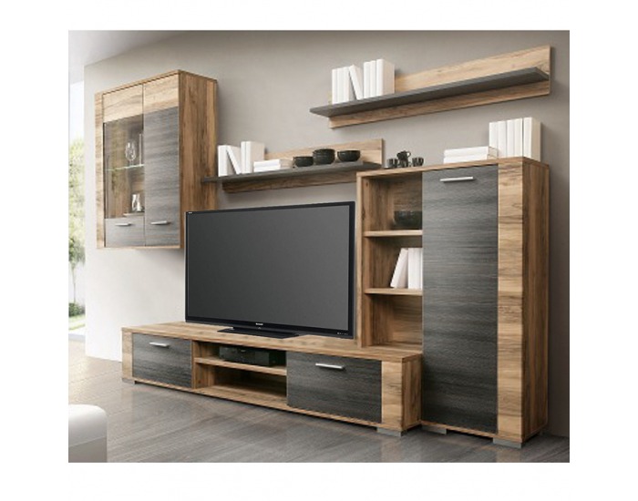 Obývacia stena Koror - orech satinový / touchwood