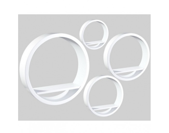 Poličky (4 ks) Ema - biela