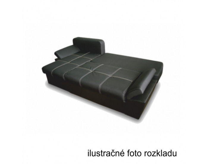 Rohová sedačka s rozkladom a úložným priestorom Ares L - sivá