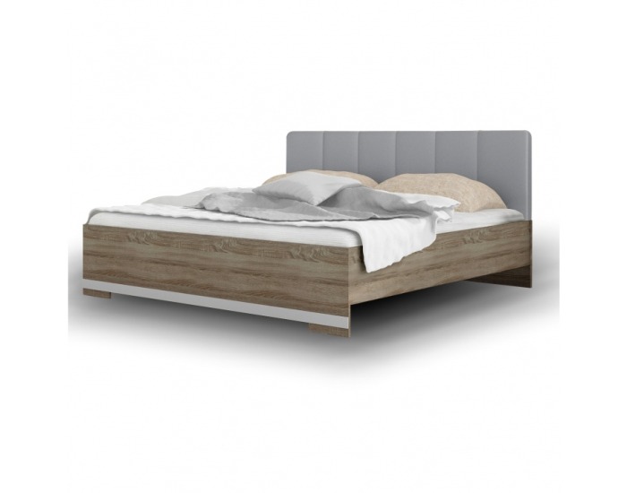 Posteľový rám Madison New 160 - dub sonoma truflový / sivá