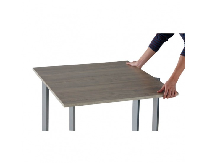 Rozkladací jedálenský stôl Rufelo - dub sonoma / sivá