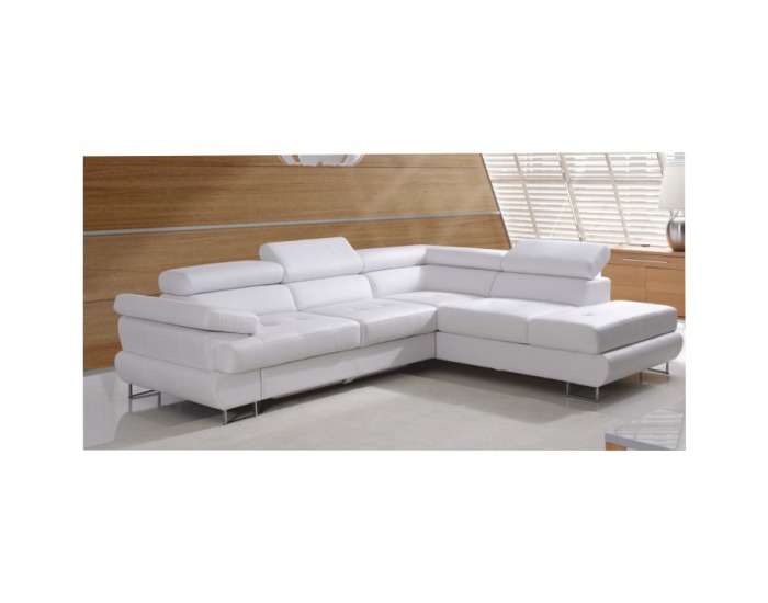 Rohová sedačka Buton P P - biela