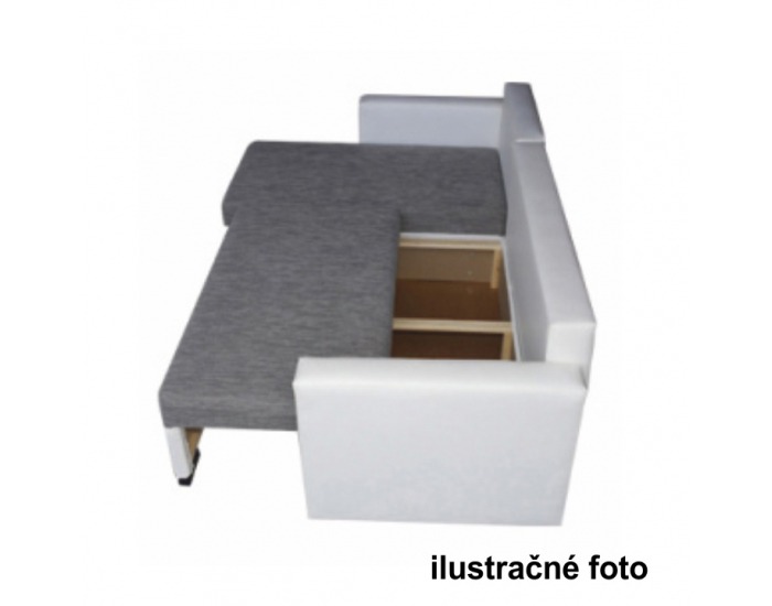 Rohová sedačka s rozkladom a úložným priestorom Marsala L/P - čokoládová / hnedá