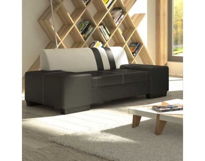 Dvojsedačka Peter New - čierna / biela