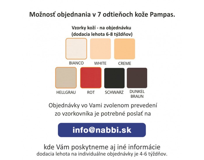 Kožená rohová sedačka s rozkladom Trek RM L - biela