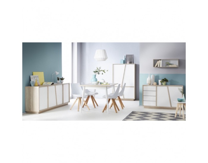 Jedálenský stôl Natura 223492 - dub sonoma / biela