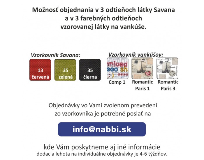 Rozkladacie kreslo s úložným priestorom Keny - modrá / vzor (T382)