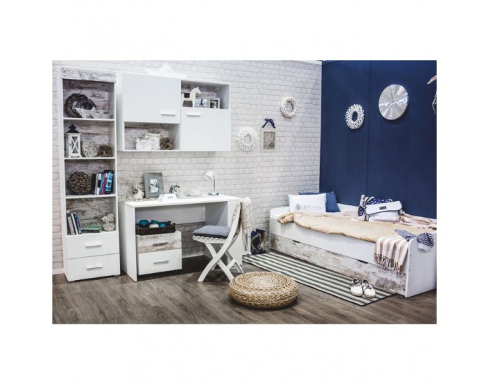 Šatníková skriňa Drago JU-02 2D - biela / dub canyon