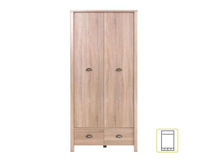 Šatníková skriňa Gala 1 2D - dub sonoma