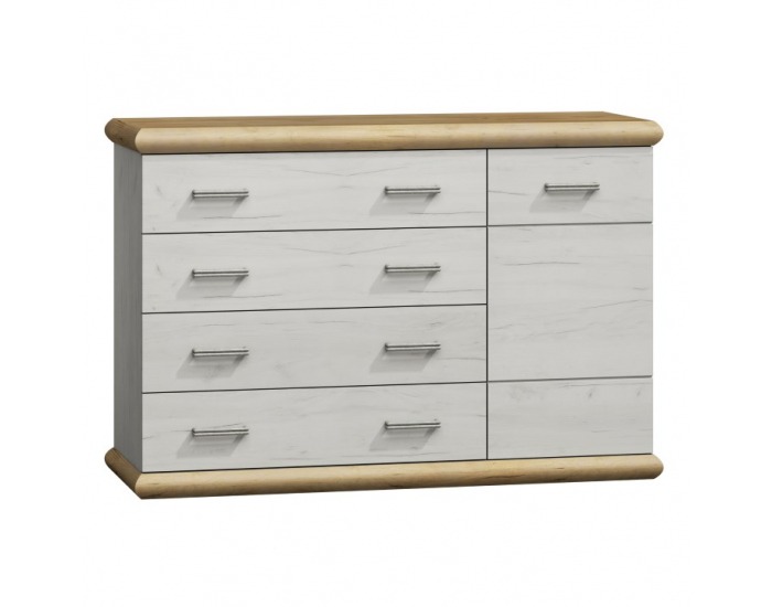 Komoda Katy K-09 - dub biely / dub zlatý