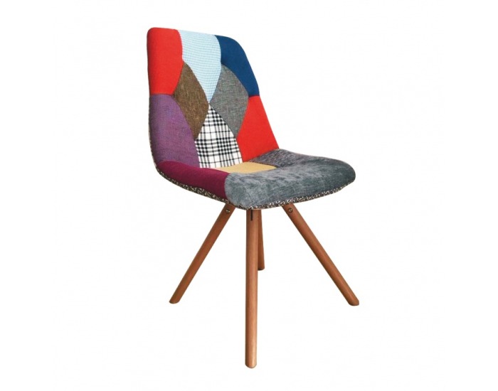 Jedálenská stolička Kima Typ 2 - vzor patchwork