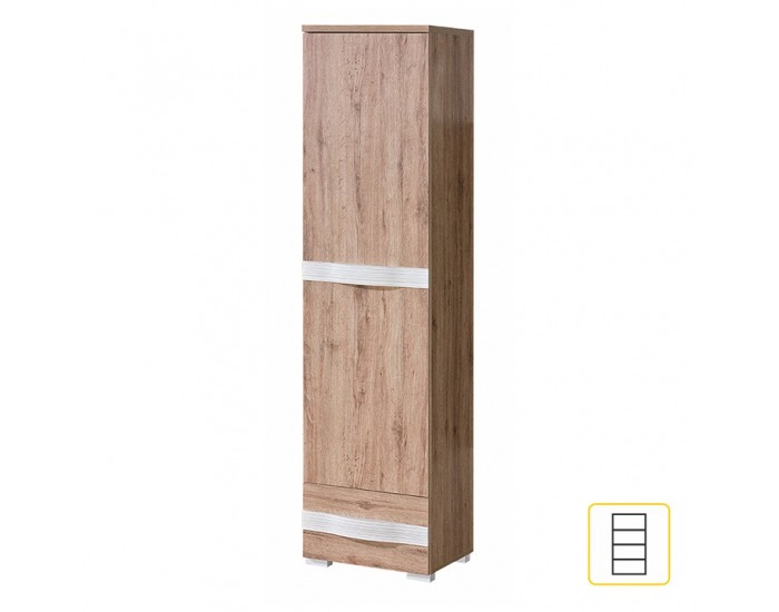 Policová skriňa Rovin R-03 - san remo / biela