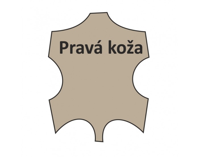 Kožená rohová sedačka s rozkladom Trek RM P - biela