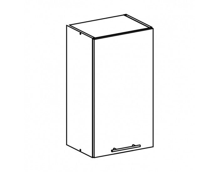 Horná kuchynská skrinka Fabiana W-40 - dub sonoma / biela
