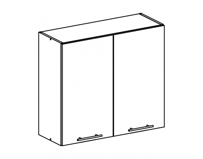 Horná kuchynská skrinka Fabiana W-80 - dub sonoma / biela