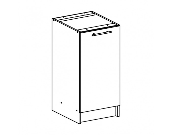 Dolná kuchynská skrinka Fabiana S-40 - dub sonoma / biela