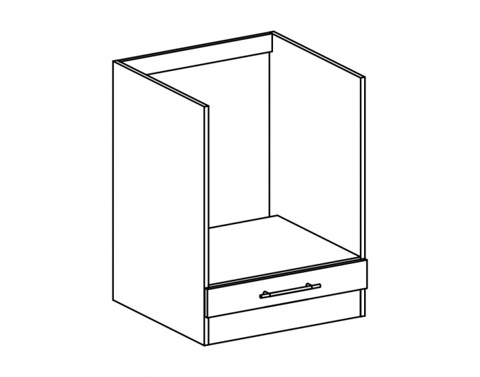 Kuchynská skrinka na sporák Fabiana S-60KU - dub sonoma / biela