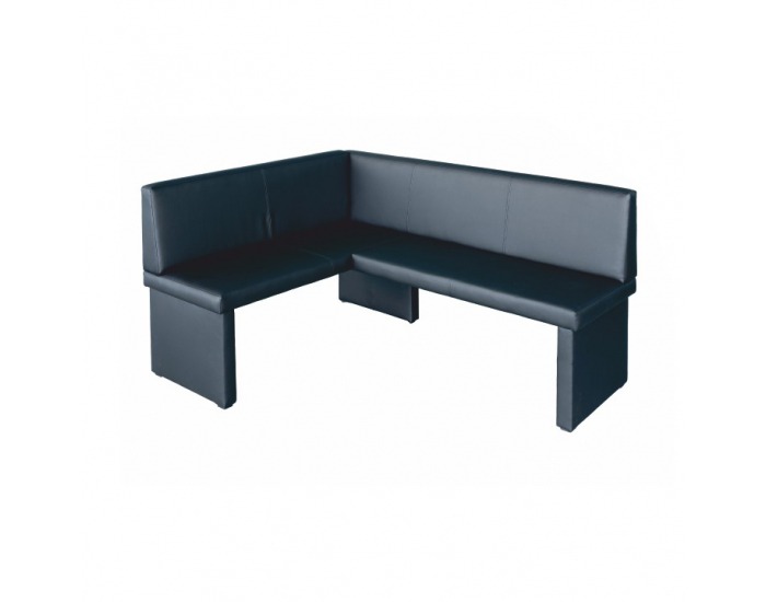 Čalúnená rohová lavica do kuchyne Modern L - čierna