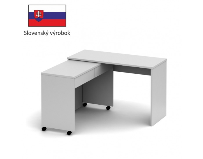 Rozkladací PC stolík Versal New - biela