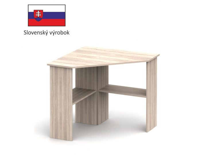 Rohový PC stolík Rony New - dub sonoma