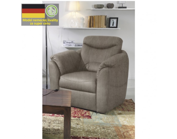 Kreslo Merlin - svetlohnedá melírovaná