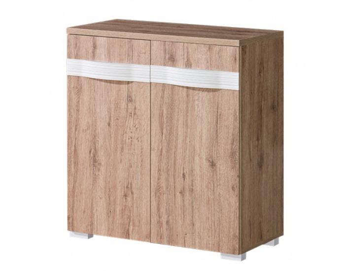 Dvojdverová komoda Rovin R-08 - san remo / biela