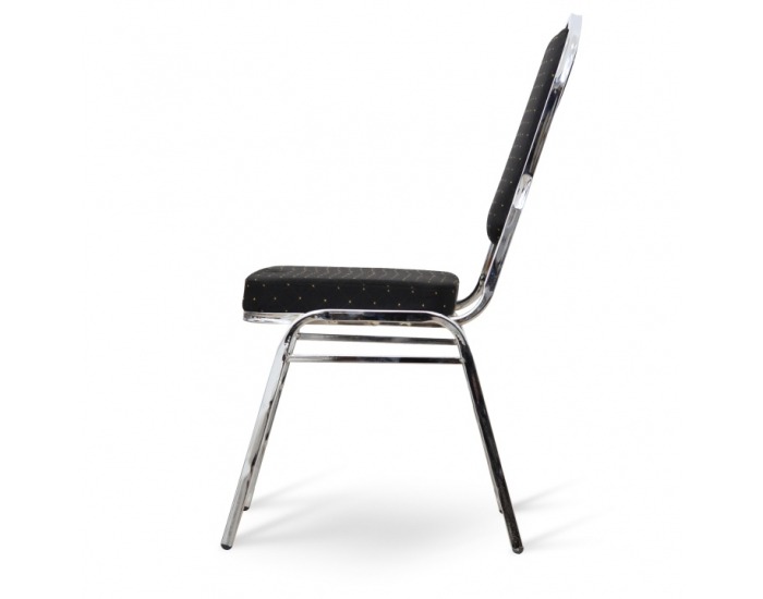 Konferenčná stolička Lejla - čierna / chróm