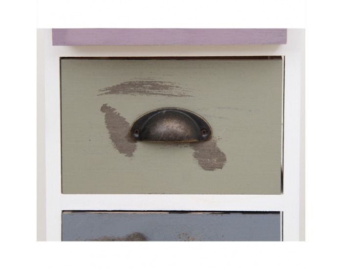 Komoda Alfi 2 - sivá / kombinácia farieb