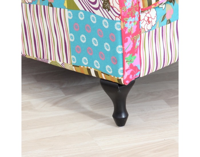 Kreslo (ušiak) Dimo Typ 2 - vzor patchwork