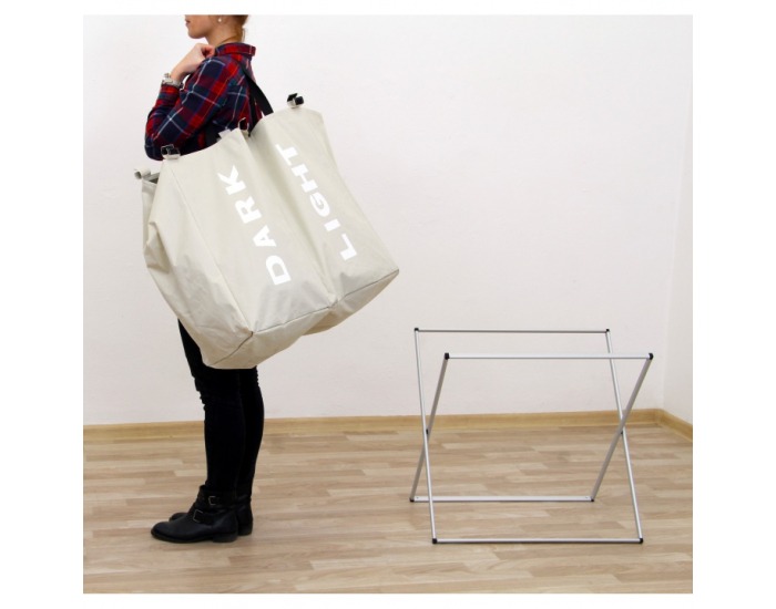 Kôš na prádlo Laundry Typ 2 - sivobéžová