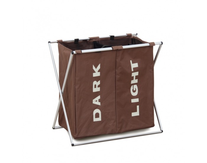 Kôš na prádlo Laundry Typ 2 - tmavohnedá