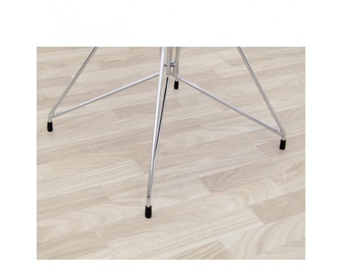 Jedálenská stolička Chrome - sivá / chróm