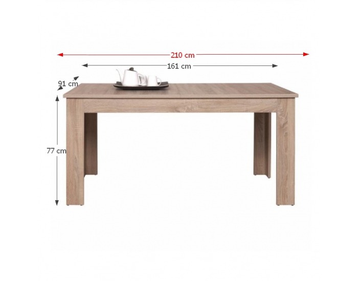 Rozkladací jedálenský stôl Grand 12 - dub sonoma