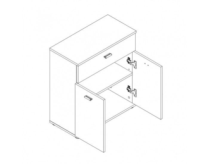 Dvojdverová komoda Nena 2 - buk