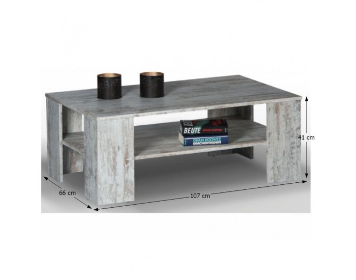 Konferenčný stolík Hanna - antický dub