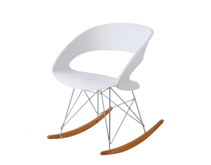 Hojdacie kreslo Farel - biela