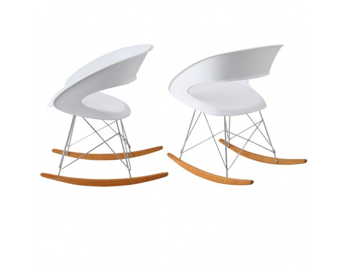 Hojdacie kreslo Farel - biela