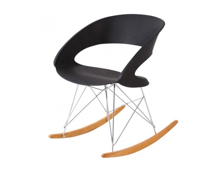 Hojdacie kreslo Farel - čierna