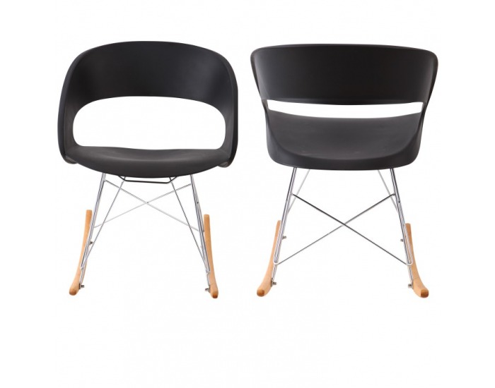 Hojdacie kreslo Farel - čierna