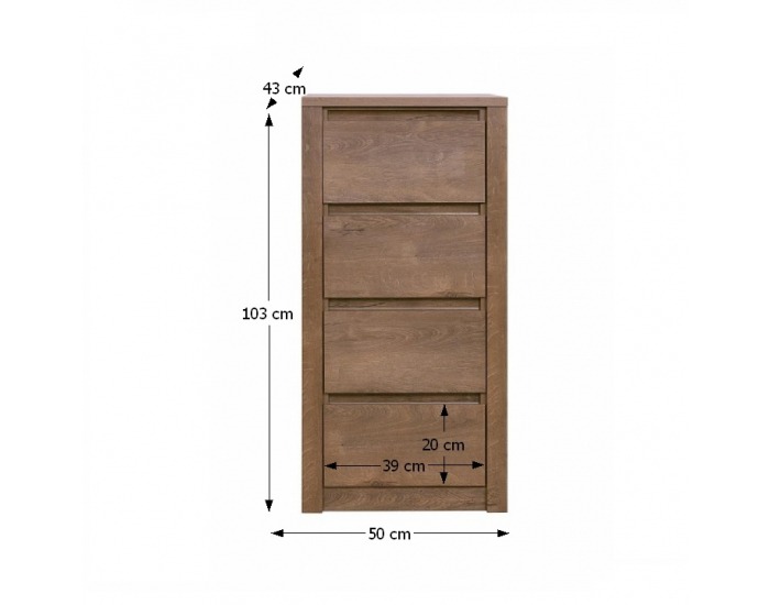 Zásuvková komoda Monte 10 - dub lefkas