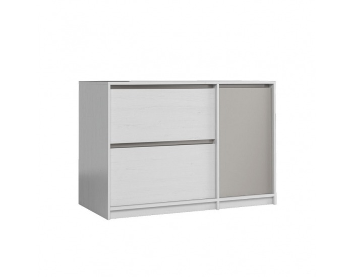 Komoda Manti K1D - sosna Andersen / congo sivá