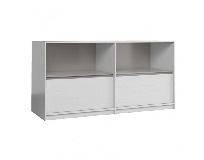 Komoda Manti K2S - sosna Andersen / congo sivá