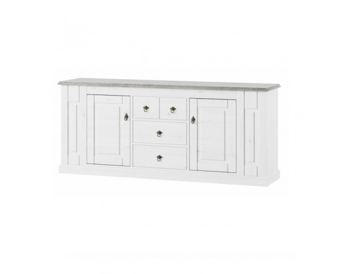 Dvojdverová komoda Liona LM 46 - biela