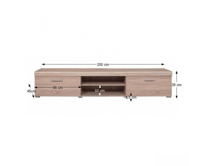TV stolík Davis 5 - dub sonoma