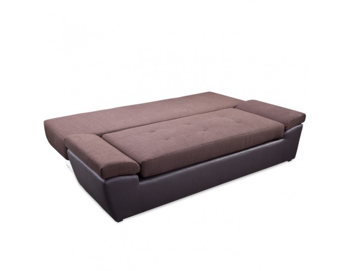 Rozkladacia pohovka s úložným priestorom Uno - čokoládová