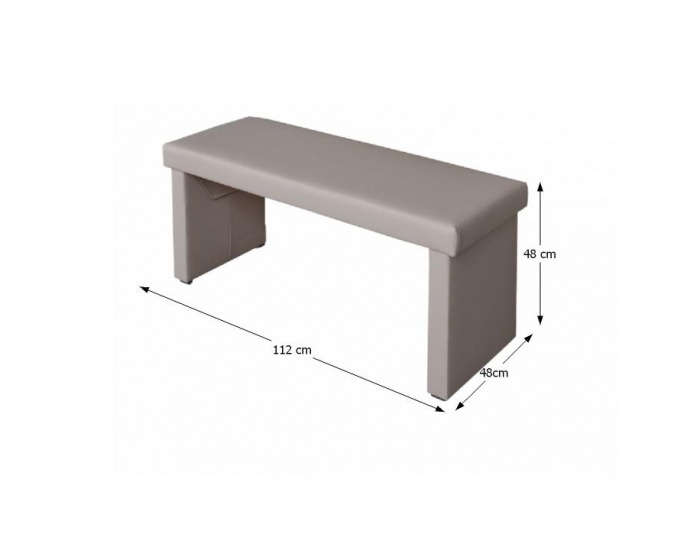 Čalúnená lavica do kuchyne Modern - cappuccino