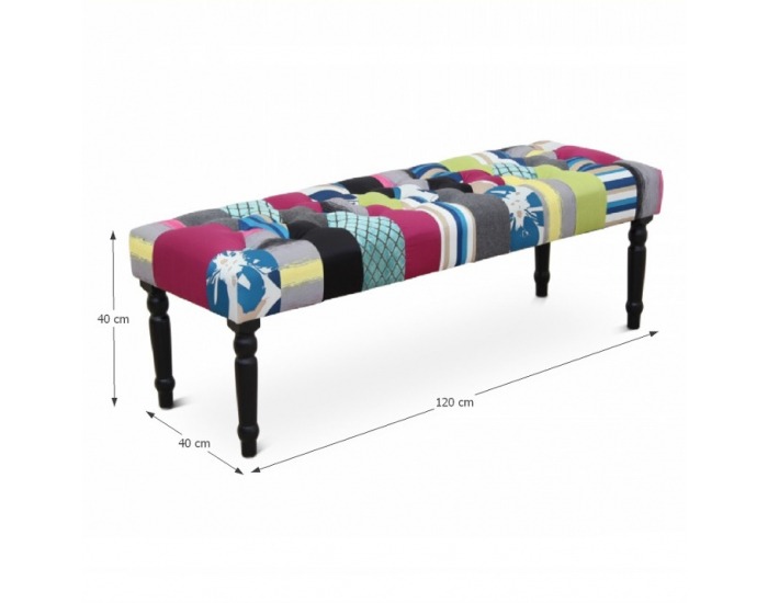 Lavica do predsiene Dema - vzor patchwork