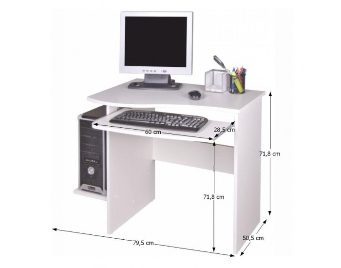 PC stolík Melichar - biela