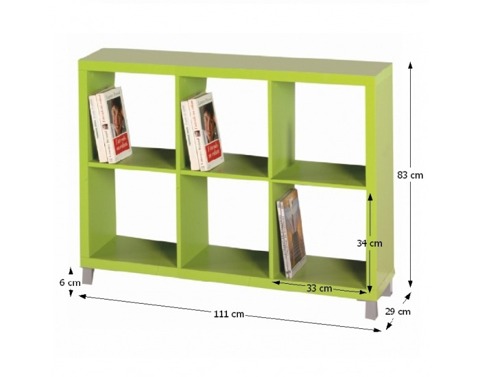 Regál Tofi New 4 - zelená