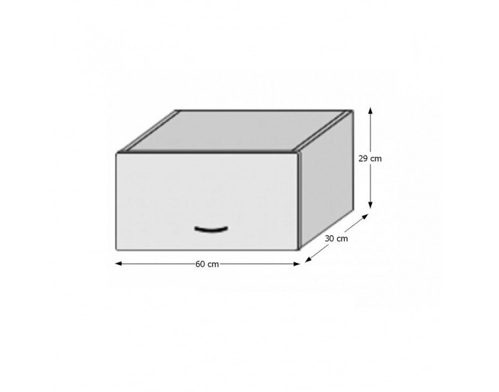 Horná kuchynská skrinka Lenka OG-60 - orech